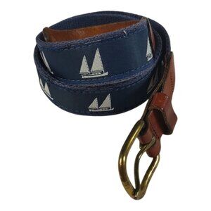 Leather Man Sailboat Belt Leather Ends 30